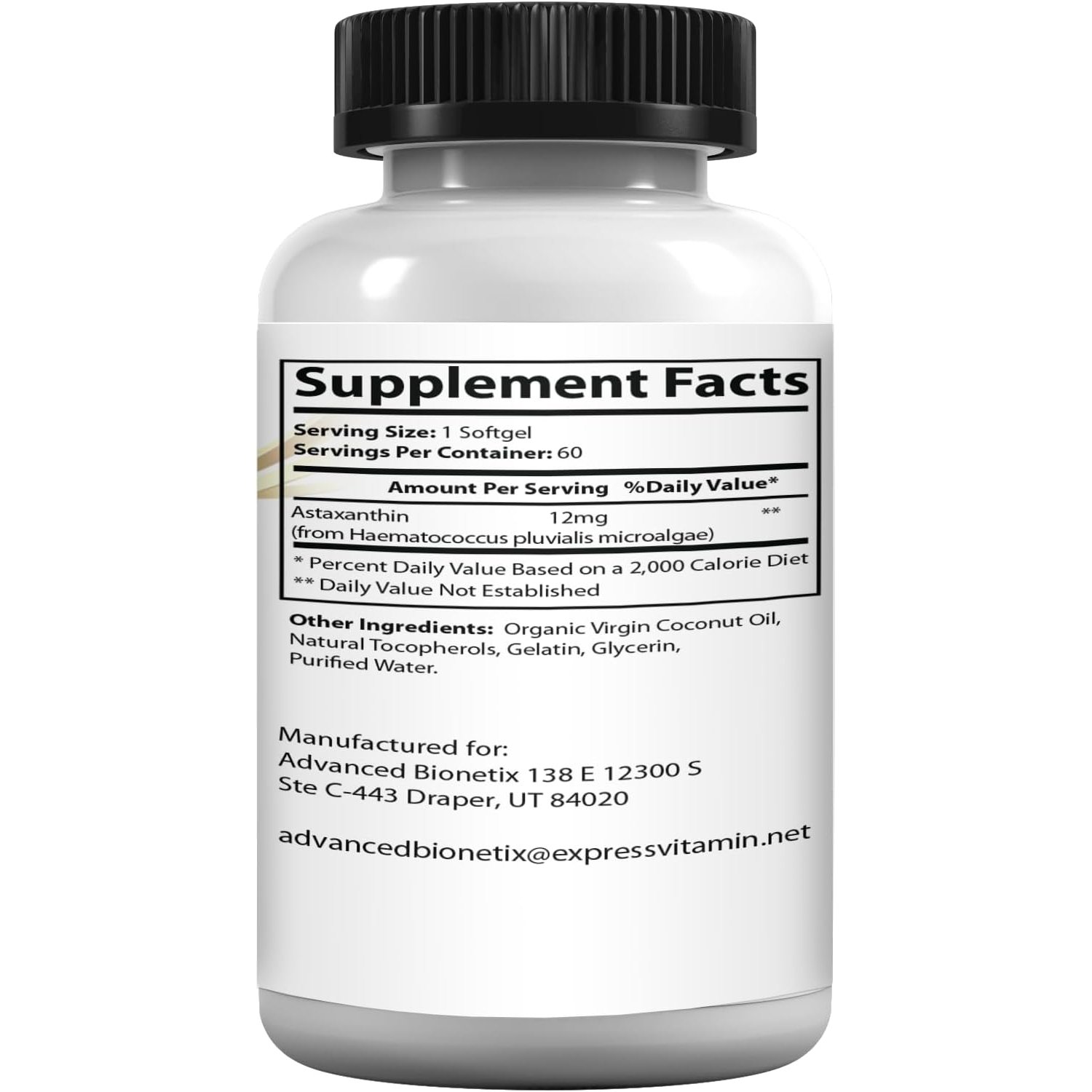 Triple Strength AstaQuil™ Astaxantina Paquete de 2 Ahorros 12 mg Fórmula de Alta Biodisponibilidad - Image 2