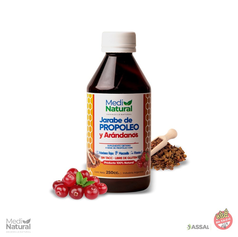 Propóleo Bebible con Arándanos 250 cc – Jarabe natural antioxidante para defensas y bienestar