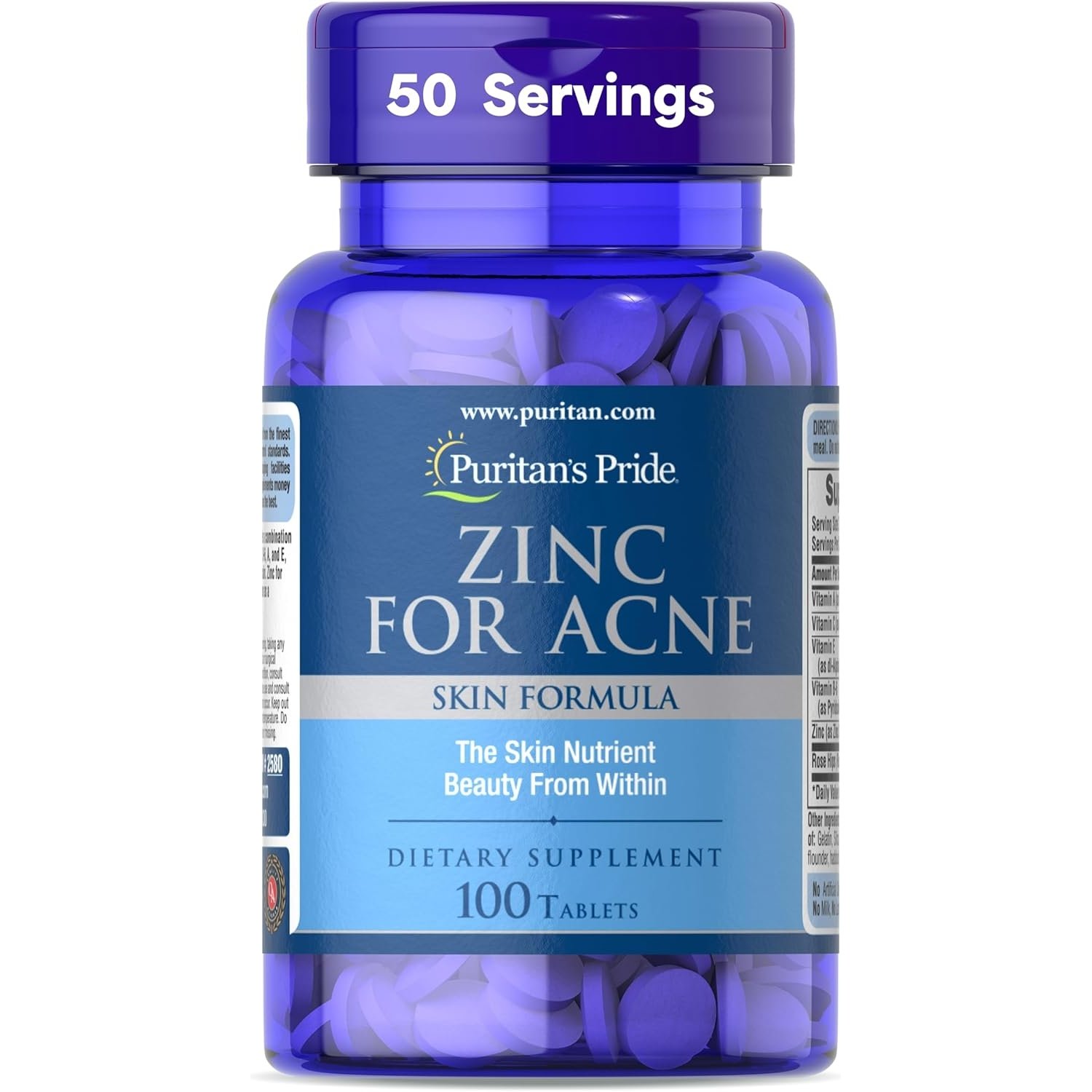 Zinc 25 mg – Suplemento esencial para defensas, piel y bienestar general