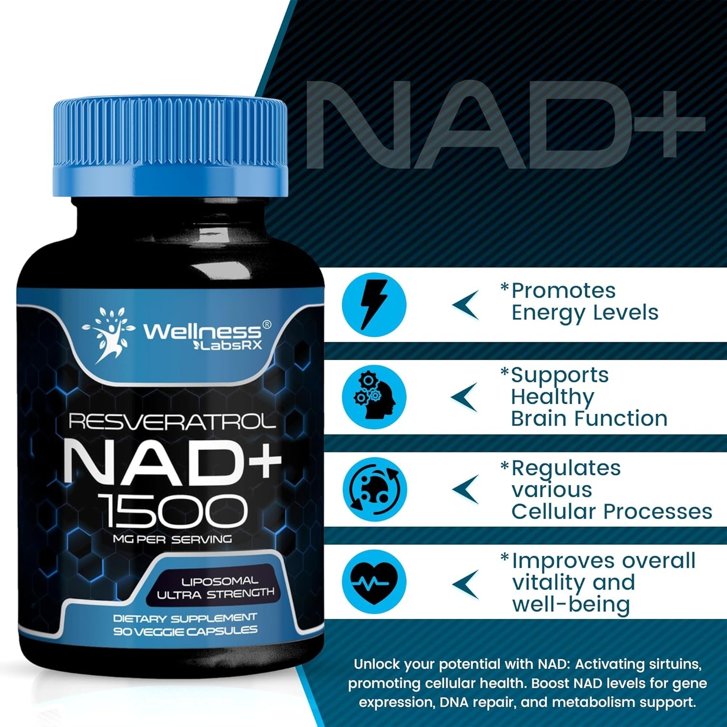 Suplemento NAD+ Liposomal – Fórmula Premium Antiage para Vitalidad Celular - Image 4