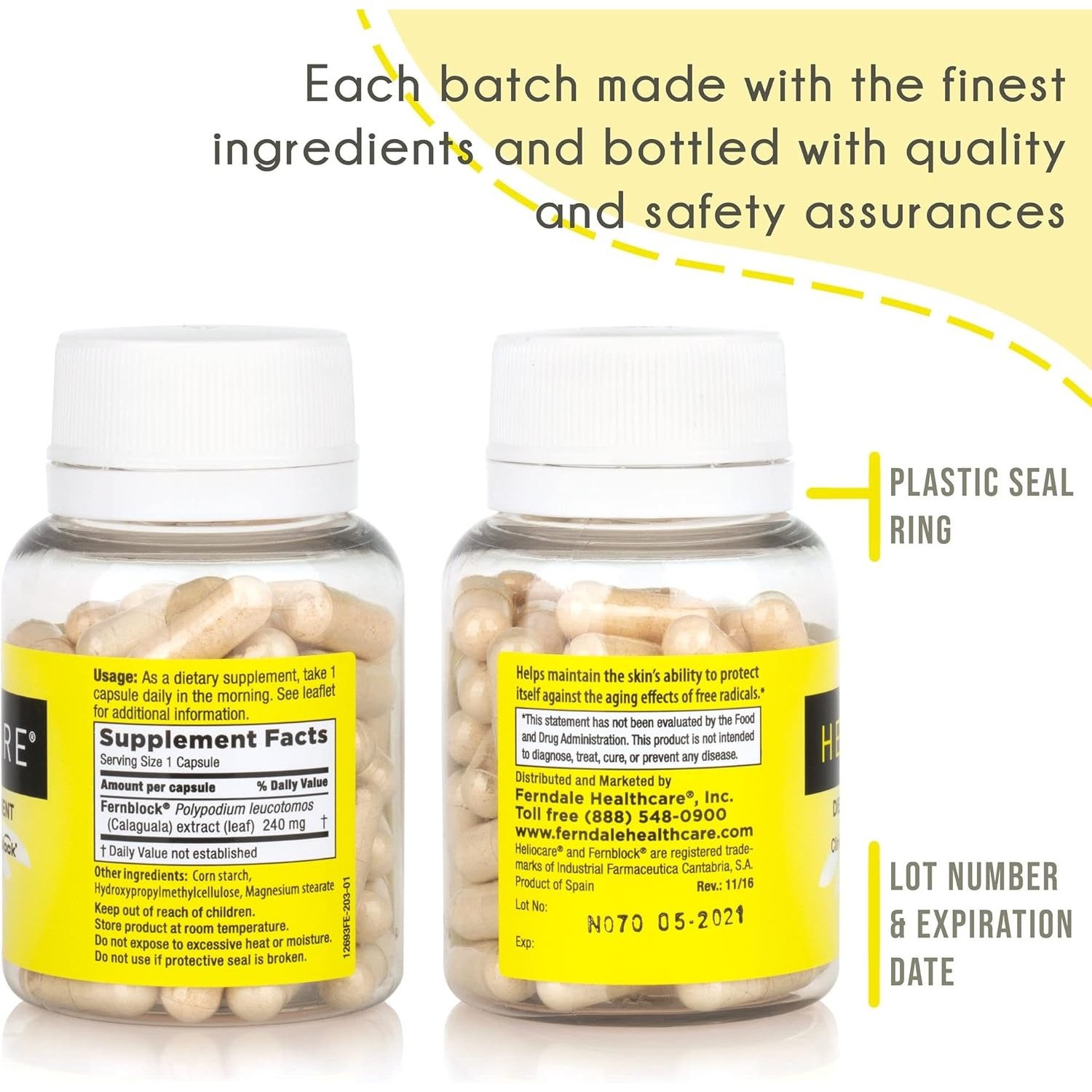 Heliocare 240 mg – Cápsulas antioxidantes con Polypodium Leucotomos para piel sana - Image 2