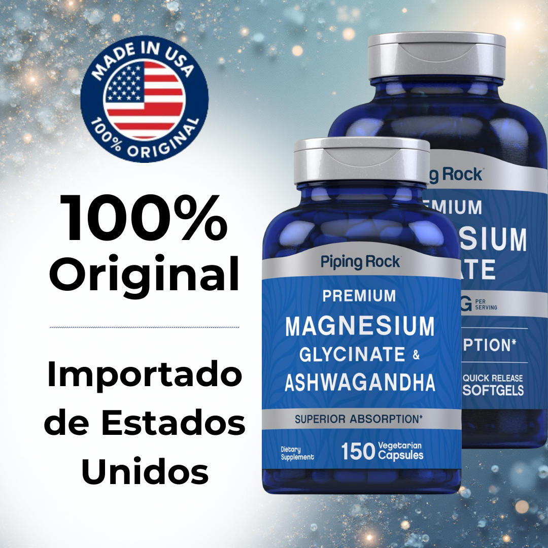 Combo Anti-Estrés y Buen Descanso – Magnesio Citrato + Magnesio Glicinato con Ashwagandha | Relajación Natural & Sueño Reparador - Image 6